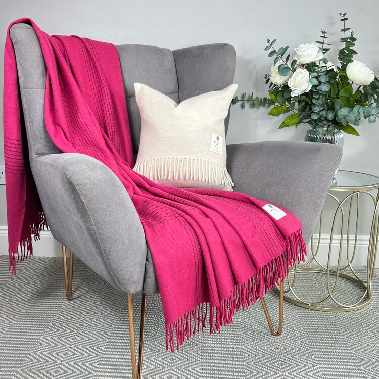 McNutt of Donegal. Aspen Wild Orchid throw