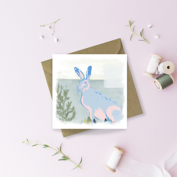 BRIDGET (Hare) Greetings Card