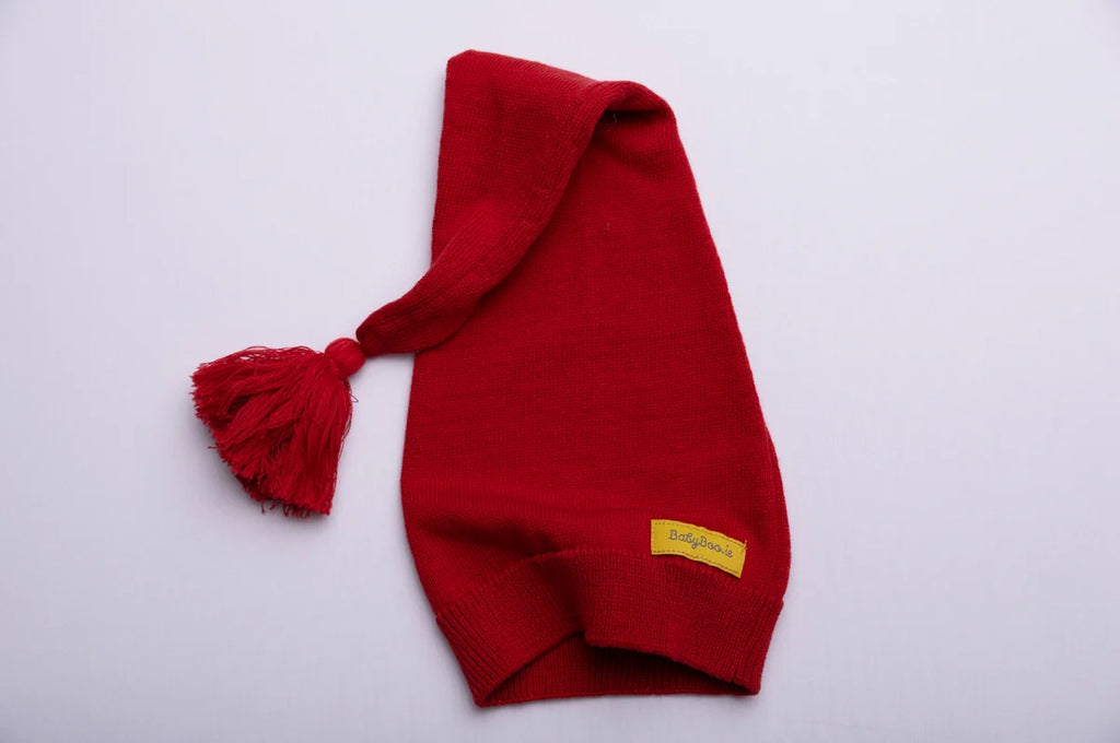 Red Christmas Knitted Santa Hat