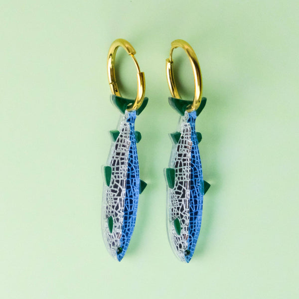 Belfast Big Fish Hoop Earrings