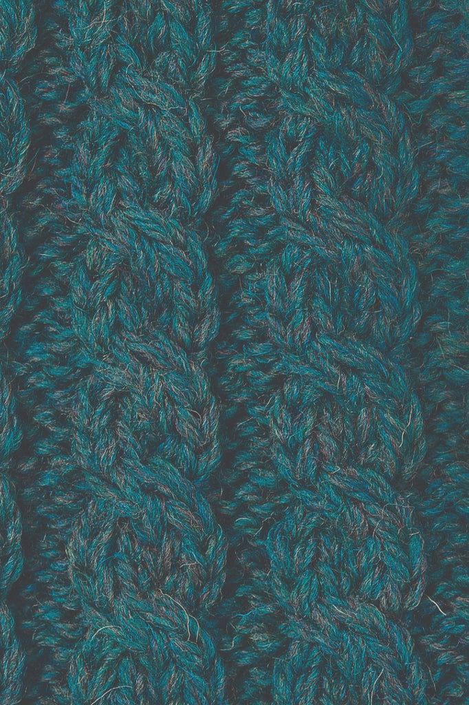 Aran Woollen Mills. Achill Island Ladies Aran Cardigan. Connemara Green