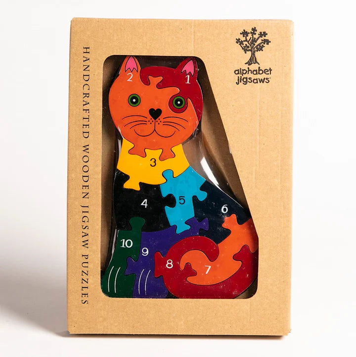 Alphabet Jigsaws Number Cat Jigsaw Puzzle