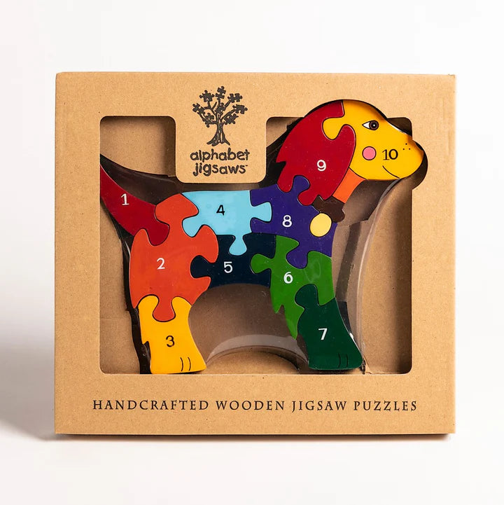 Alphabet Jigsaws Number Dog Jigsaw Puzzle
