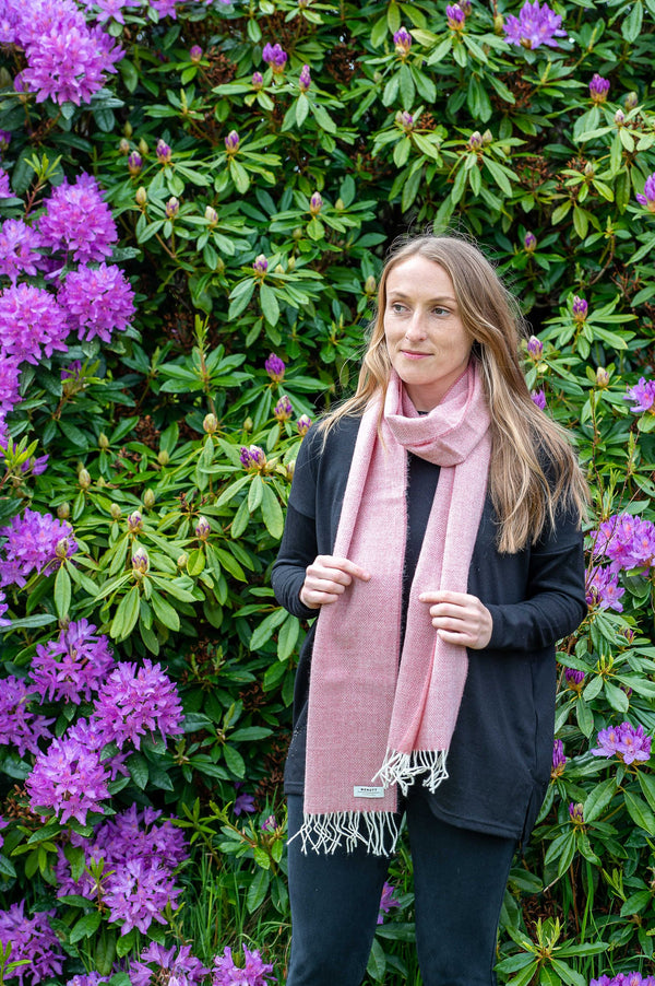 McNutt Of Donegal Blossom Herringbone Scarf