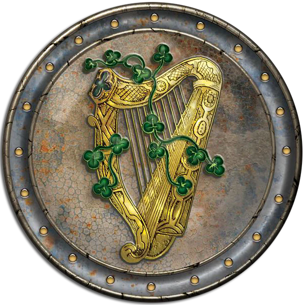 The Celtic Card Team Set Of 4 Dinner Mats Harp