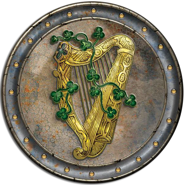 The Celtic Card Team Set Of 4 Dinner Mats Harp