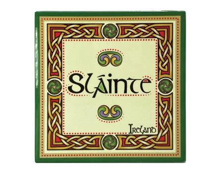 Clara Crafts Sláinte Ceramic Coaster