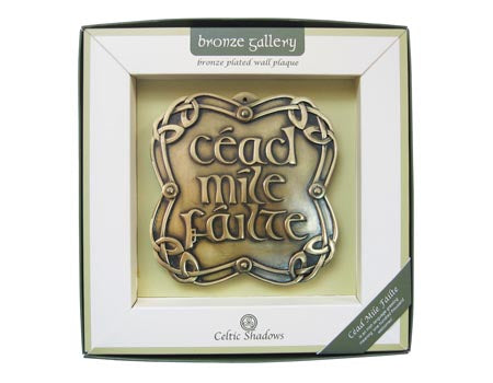 Celtic Shadows Bronze Gallery Céad Míle Fáilte Plaque