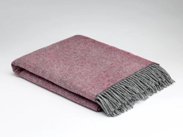 McNutt Of Donegal. Cosy Rose Throw