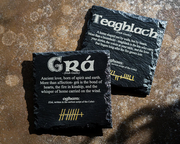 Celtic Coasters - slate