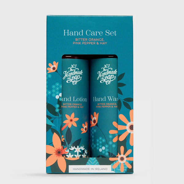 The Handmade Soap Company Hand Wash & Lotion Set Bitter Orange, Pink Pepper & Hay