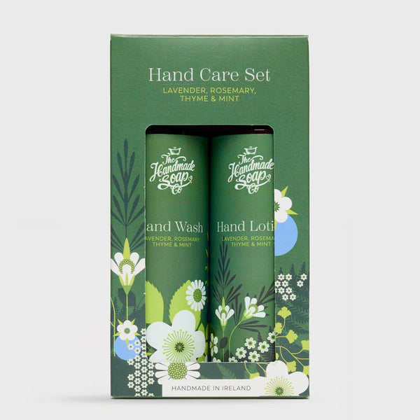 The Handmade Soap Company Hand Wash  & Lotion Set Lavender, Rosemary, Thyme & Mint