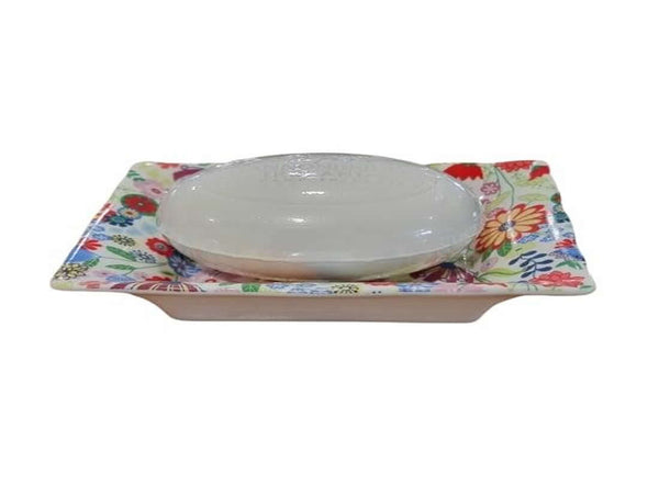 Shannonbridge Pottery Ireland Soap Dish Ditsy Flower