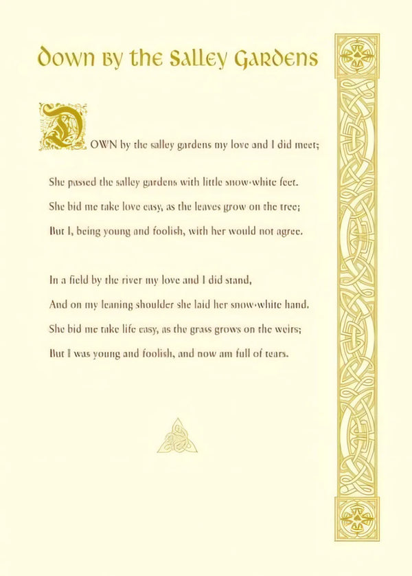 The Glen Gallery Down By The Salley Gardens Card