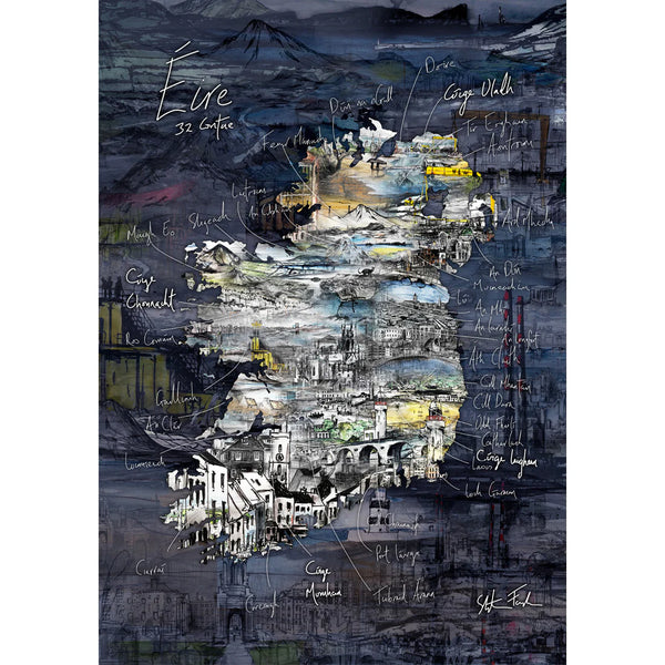 Stephen Farnan Studio ÉIRE, 32 CONTAE (Irish version of 32 Counties) Goliath