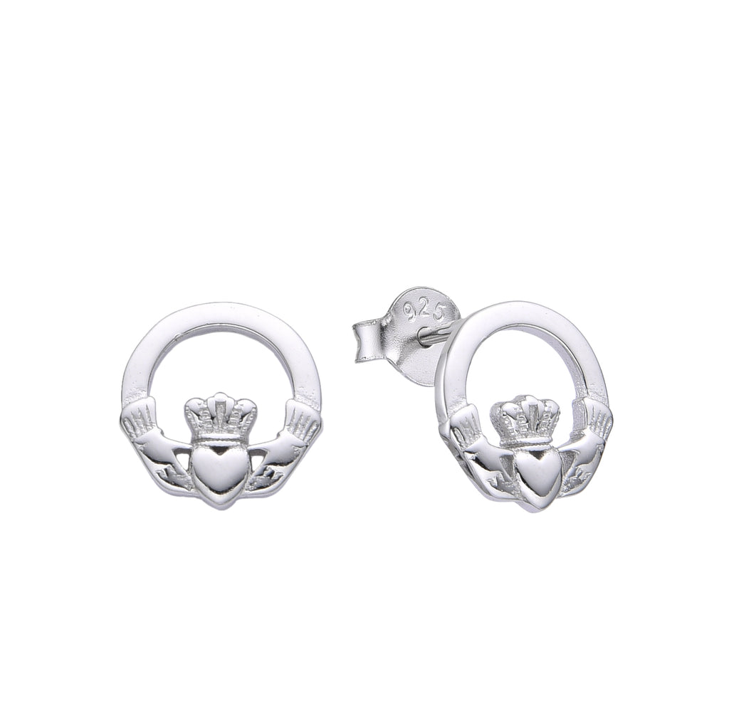 Sterling Silver Claddagh Earrings