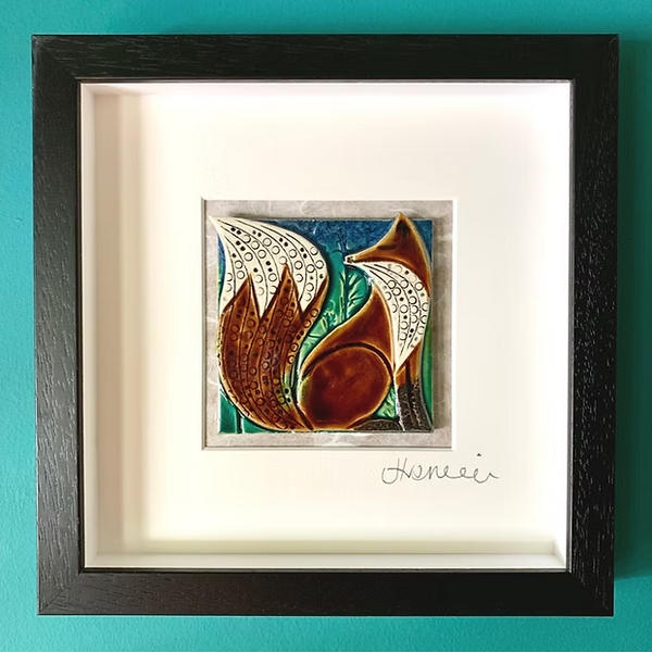 Figment Ceramics 'Fox' Tile Ceramics - Medium