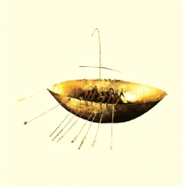 The Glen Gallery Gold Model Boat