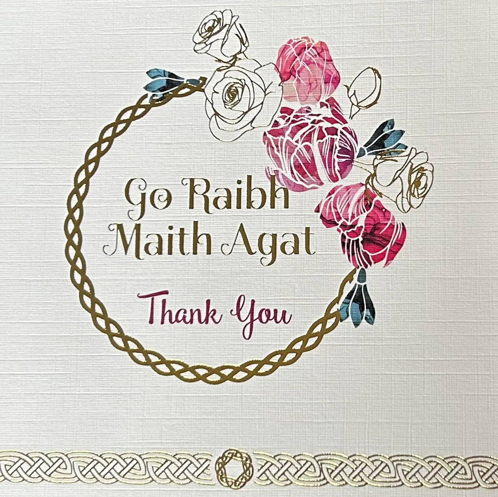 The Glen Gallery Thank You Card Pack Celtic Roses