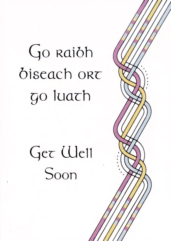 The Glen Gallery Celtic Get Well Soon Card