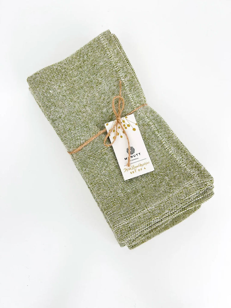 McNutt of Donegal. Linen Napkins -Herb Green