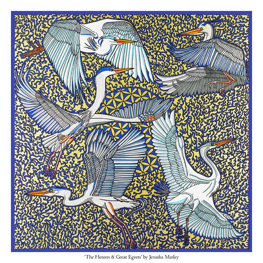 Jerusha Marley, Ireland. The Herons & Great Egrets Poster Prints