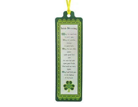 Island Craft Studios Shamrock Spiral Blessing Bookmark