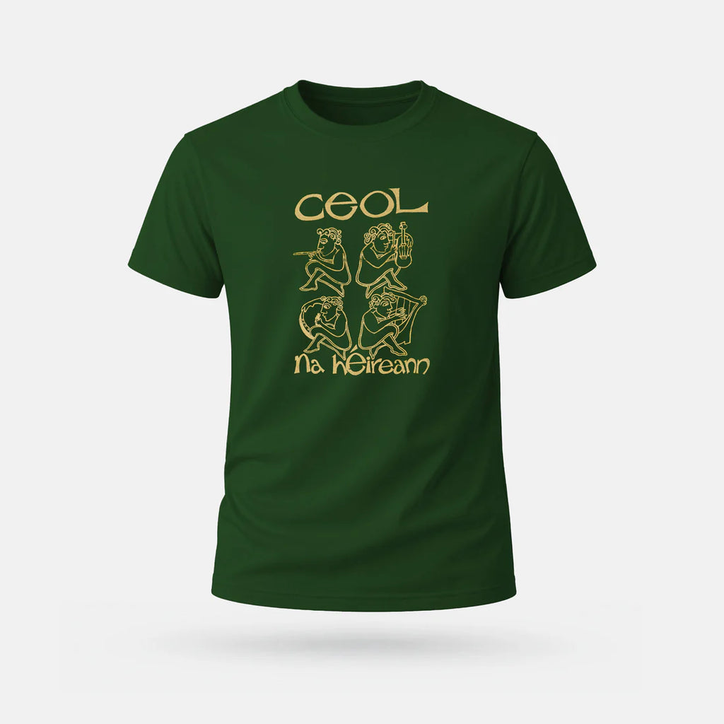An Spailpín Fánach The Music Of Ireland Ceol Na hÉireann T-Shirt Green