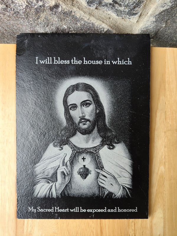 Lazernow Custom Gifts Sacred Heart Plaque