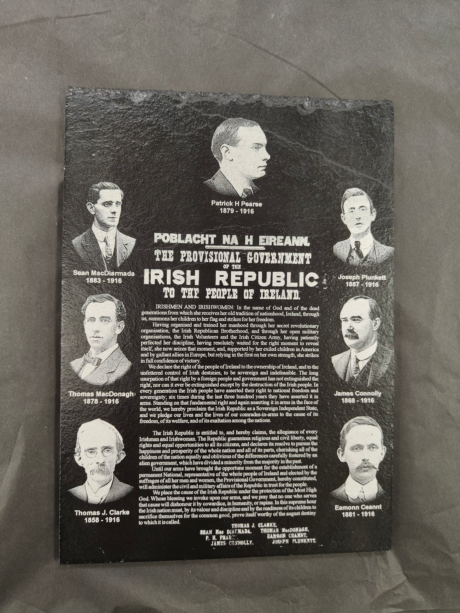 Lazernow Custom Gifts Proclamation Of The Irish Republic (photo ...