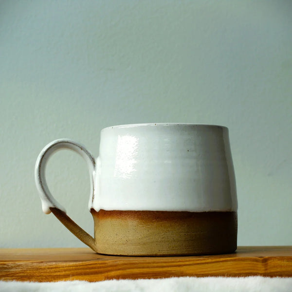 Gillybean White & toasted clay mug