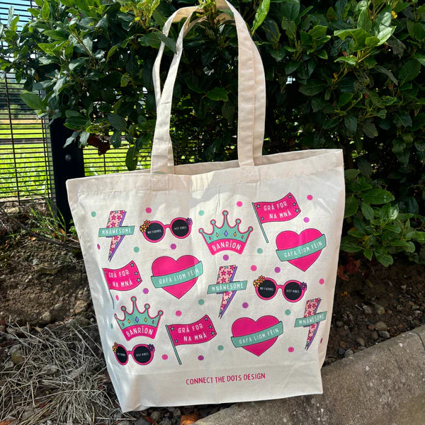 Connect the dots Sticker Collection Tote Bag