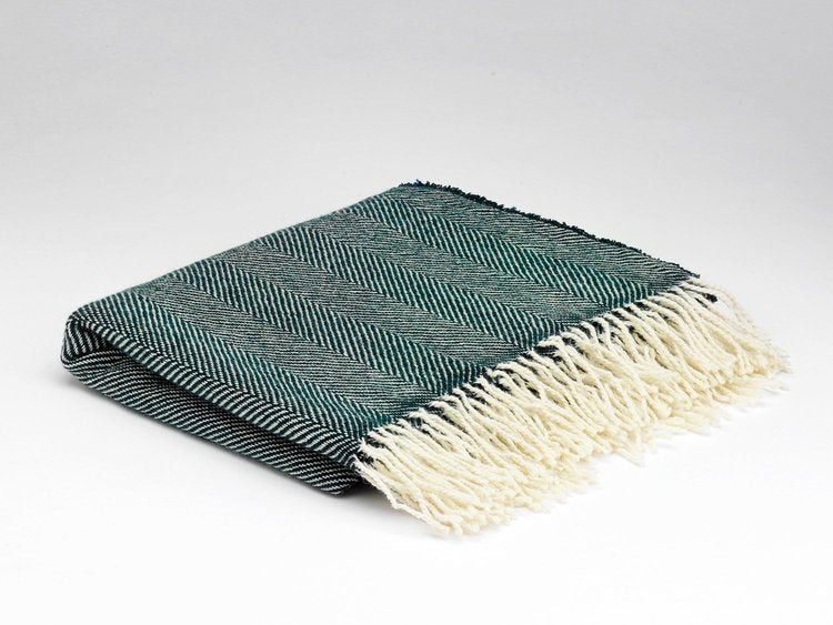 McNutt of Donegal. Spruce Herringbone Knee Blanket