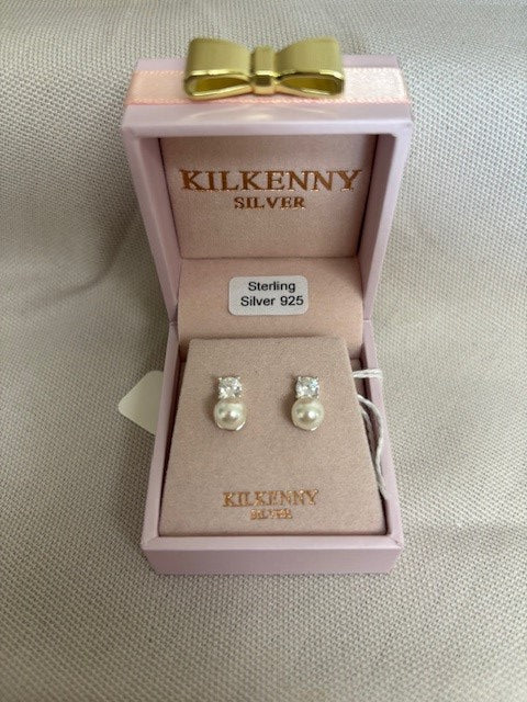 Kilkenny Silver - Pearl Earrings – Silver