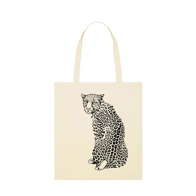 Fauna Lightweight Tote Bag | Leopard Natural