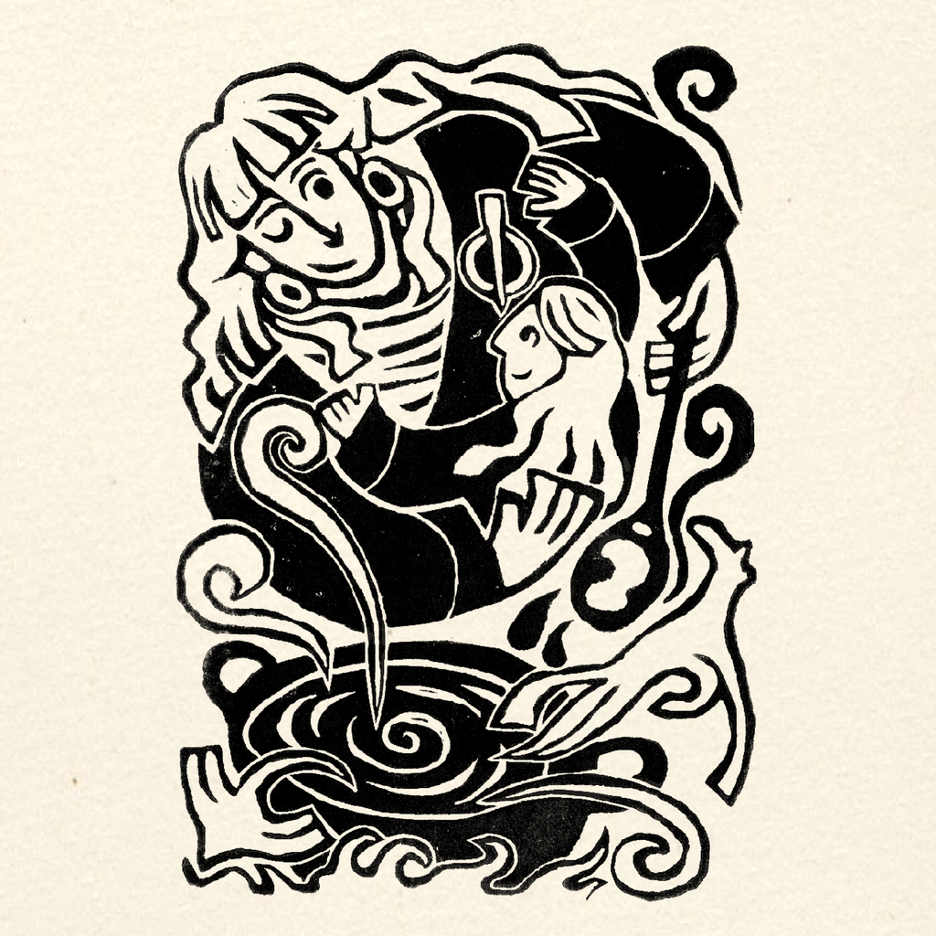 Jess Lila Wood Illustration. Lino Prints 'Mams Good Cooking'