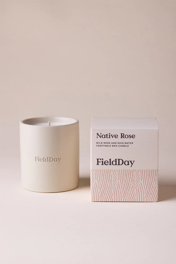Field Day Classic Native Rose Stoneware Candle