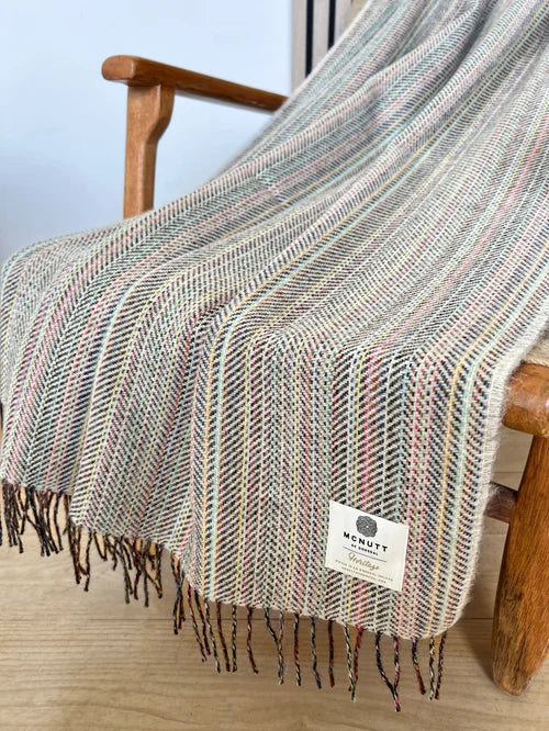 McNutt of Donegal. Oatmeal Heritage Tweed Throw
