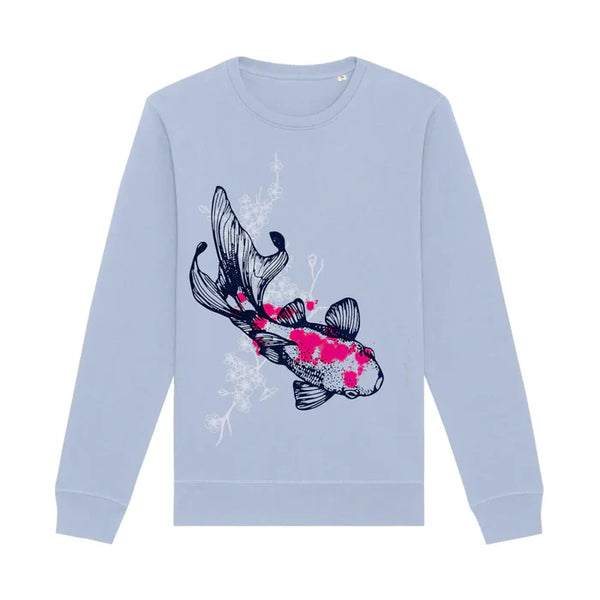 Fauna Unisex Graphic Sweatshirt | Koi fish Blue