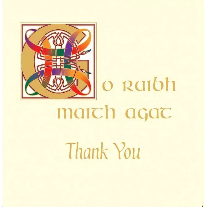 The Glen Gallery Celtic Cream Thank You Card Pack