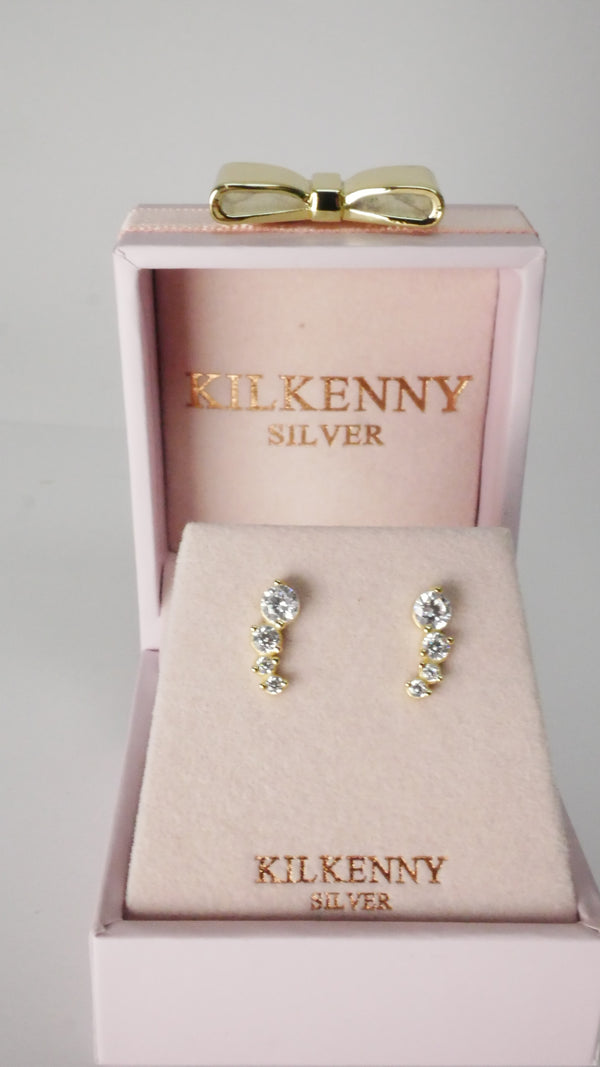 Kilkenny Silver - Drop Earrings with Stones