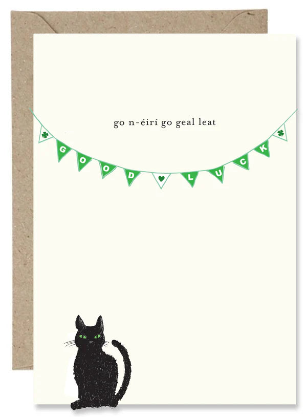 The Paper Gull. Irish Irish Good Luck Cat