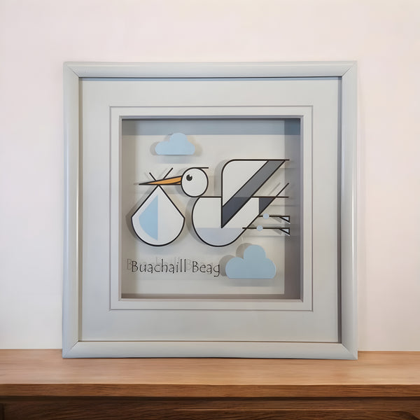 Black Hen Designs Buachaill Beag Flying Stork