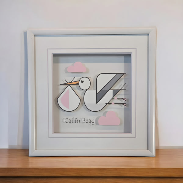 Black Hen Designs Cailín Beag Flying Stork