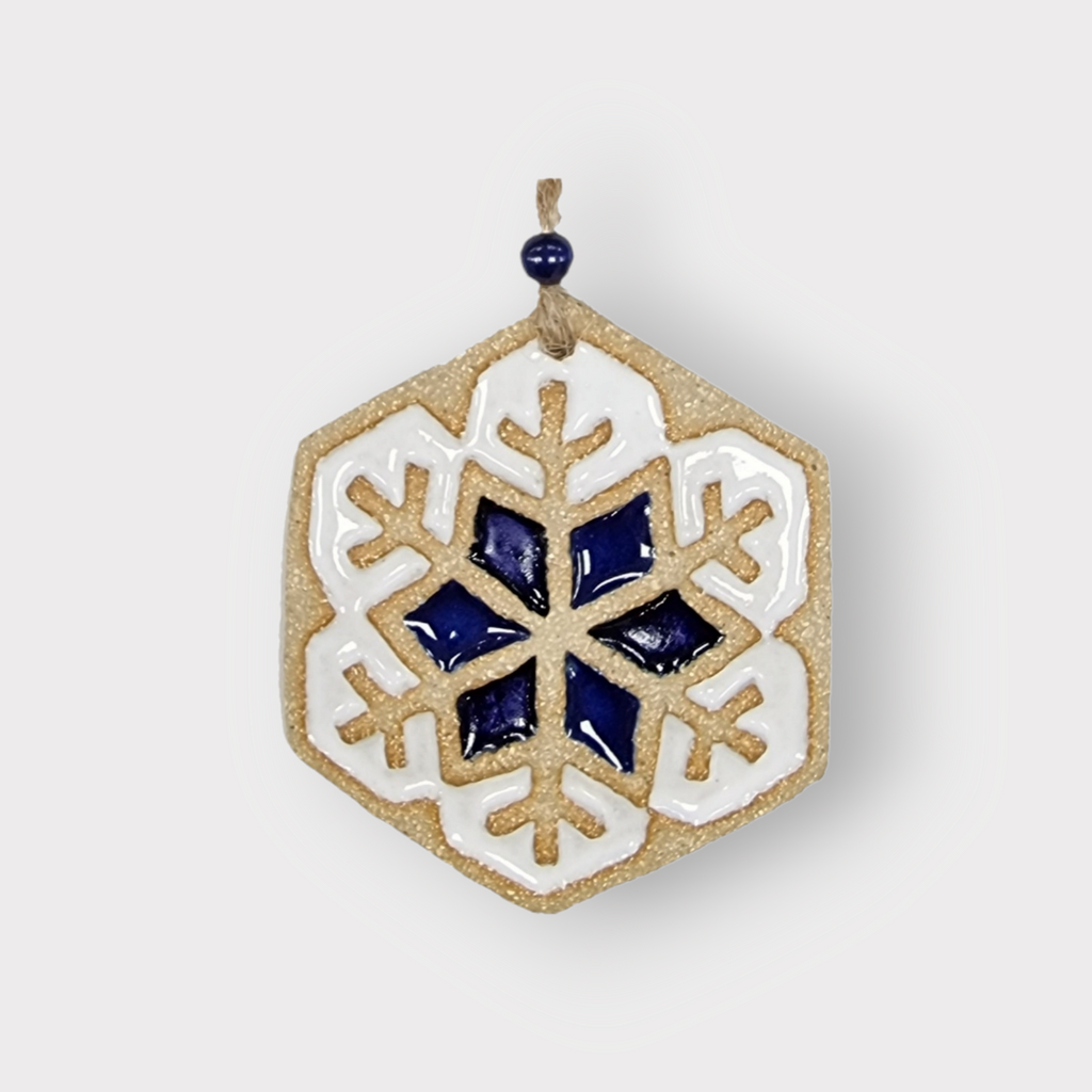 Michelle Butler Ceramics Snowflake Decoration