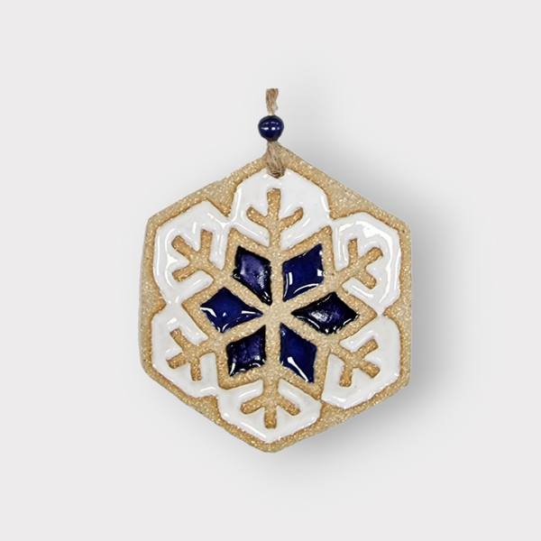 Michelle Butler Ceramics Snowflake Decoration