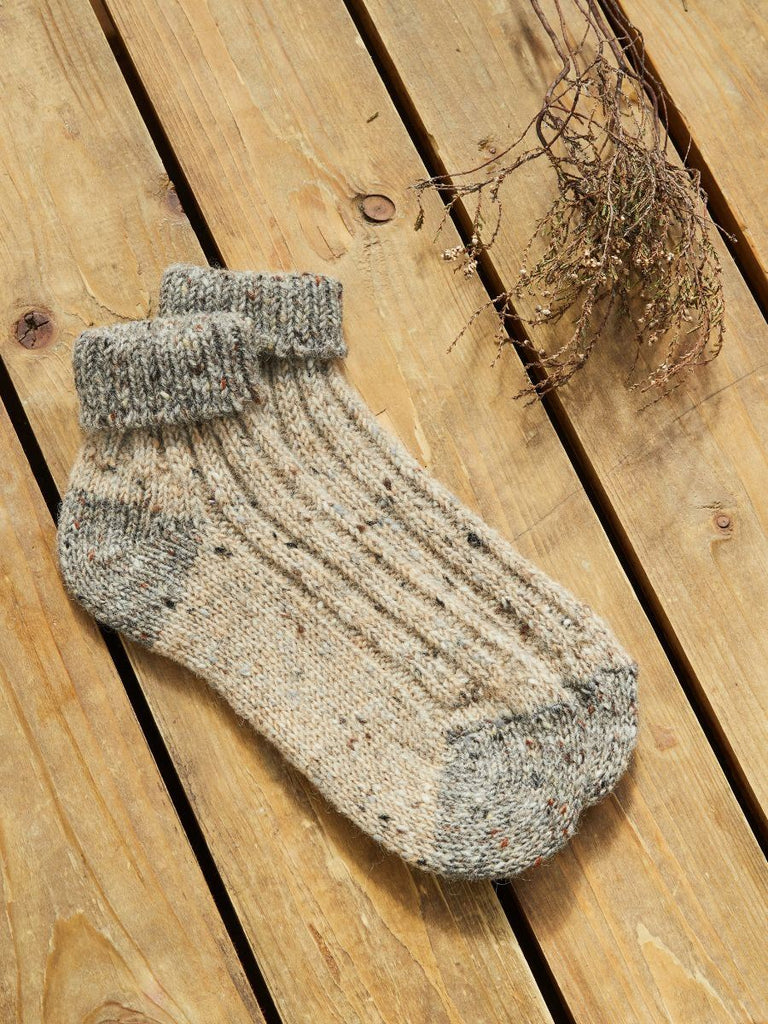 Aran Woollen Mills Knitted Wool Socks | Oat
