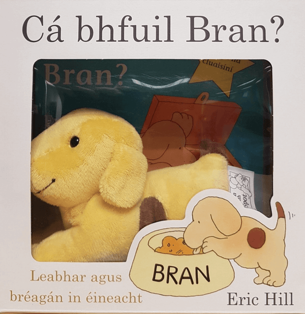 Cá bhfuil Bran?  Bran – Bréagán agus Leabhar
