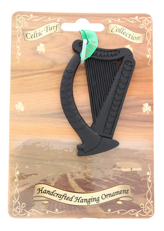 Liffey Artefacts Turf Hanging Ornament Harp