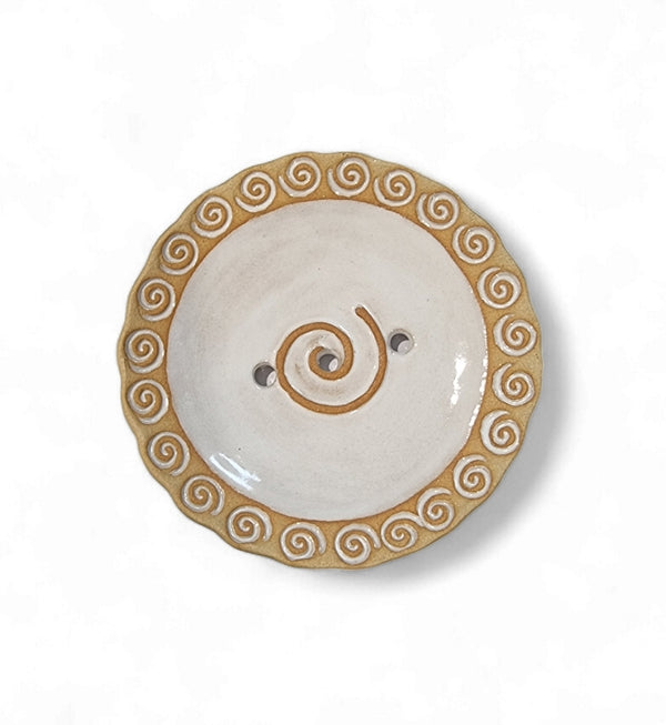 Michelle Butler Ceramics Celtic Symbols Soap Dish